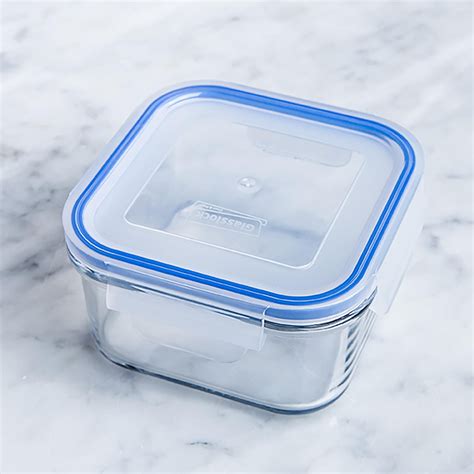 Glasslock 490ml Square Food Container Food Storage Containers Food Containers Plastic Storage