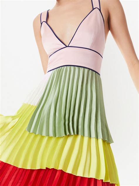 Alice Olivia Maisie Pleated Asymmetric Maxi Dress Farfetch