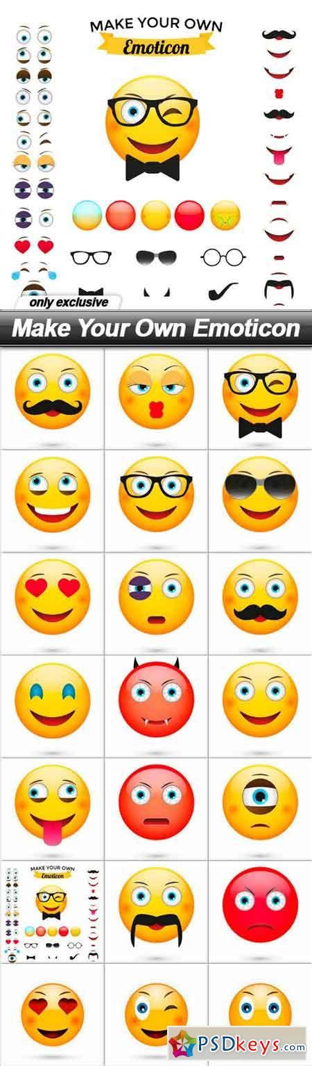 Make Your Own Emoticon 21 Eps Free Download Photoshop Vector Stock