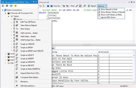 SQLite And SQL Server Compact Toolbox Visual Studio Marketplace