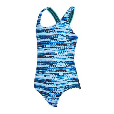 Zoggs Girls Rock Wave Rowleeback Swimsuit Sport From Excell Sports Com Uk