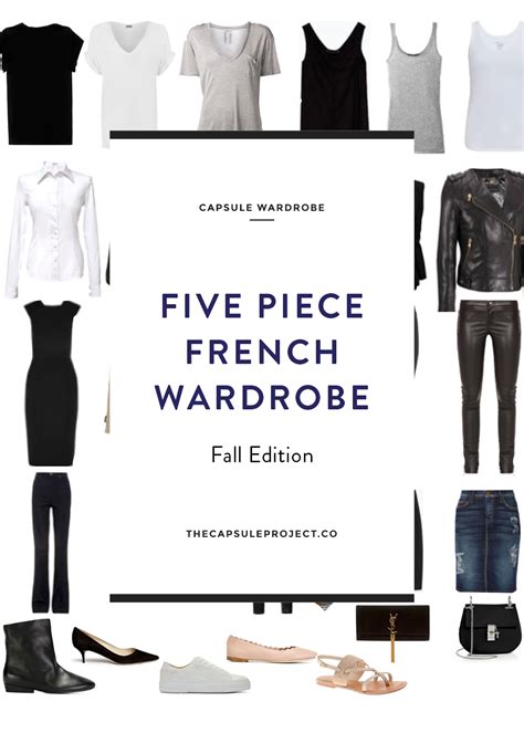 Five Piece French Wardrobe Basics Wardobe Pedia