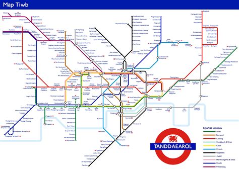 London Tube Map Translated To Welsh Learnwelsh