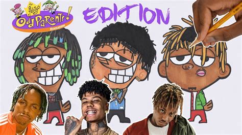Draw Rappers As Cartoons Blueface Juice Wrld Rich The Kid S1 Ep5