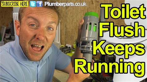 Fix Wc Or Toilet That Is Running After Flush Push Button Plumbing Tips Youtube