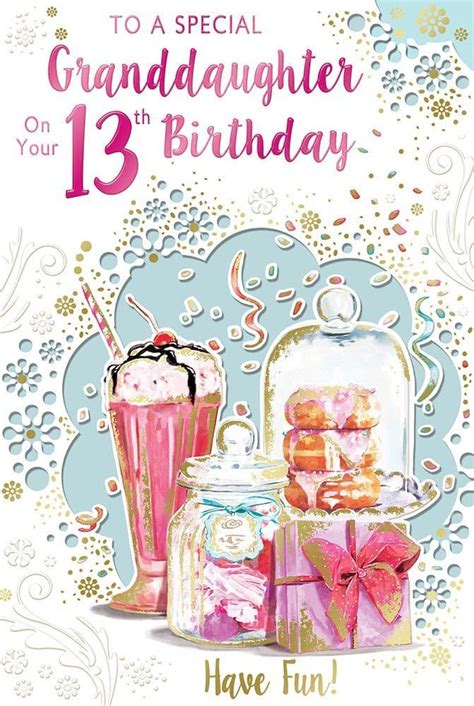 Granddaughter 13th Birthday Card