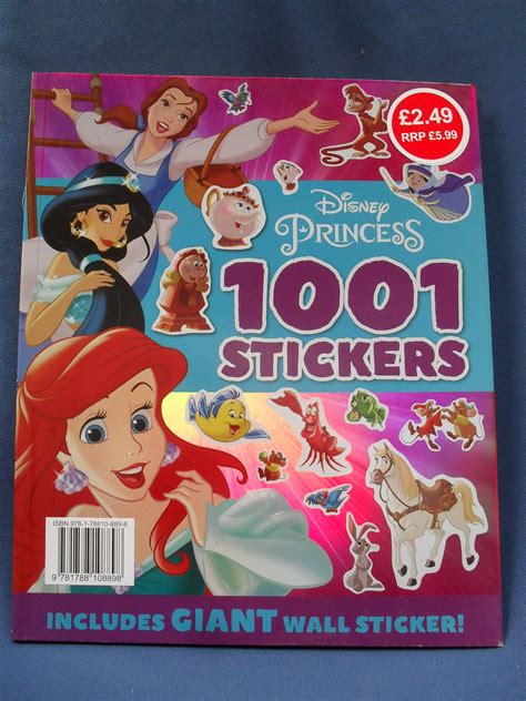 A perfect compliment to the rest of the wall decals, borders, and wallpaper in our disney princess collection. 1001 Stickers Book - Disney Princess