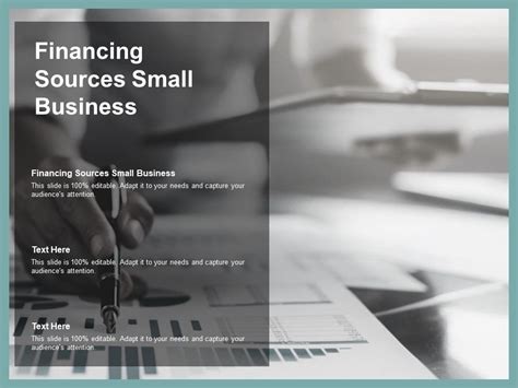 Financing Sources Small Business Ppt Powerpoint Presentation Layouts