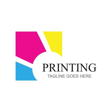 Digital Printing Logo Design Template Logo For Print Shop Polygraph