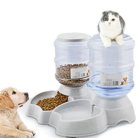 38l Large Automatic Pet Food Drink Dispenser Dog Cat Feeder Water Bowl