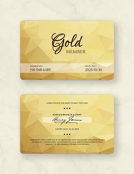 Membership Card Examples 19 Templates And Design Ideas Examples