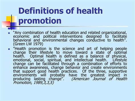 Ppt Health Promotion Powerpoint Presentation Free Download Id1049563
