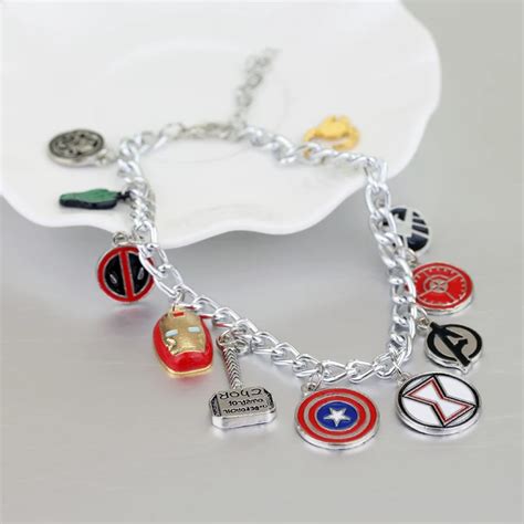 Avengers Infinity War Charm Bracelet Superhero Super Hero The American