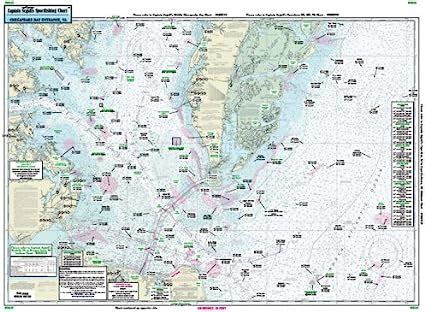 Amazon Com Coastal Virginia To North Carolina Offshore Fishing Chart