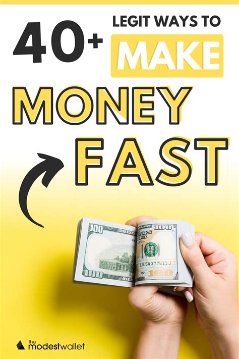 40 Proven And Legitimate Ways To Make Money Fast Make 100 Or More