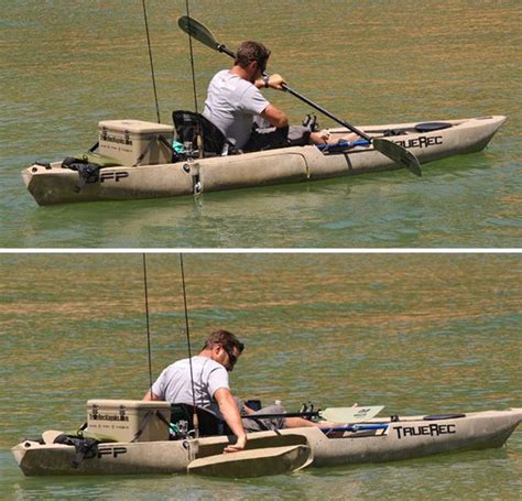 DFP Fishing Kayak With Retractable Pontoons HiConsumption Kayak Fishing Kayak Fishing Gear