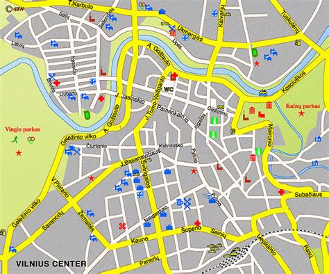 Vilnius digital download karte, benutzerdefinierte stadtkarte drucken, vilnius karte poster, karte von vilnius, vilnius digitale karte, vilnius druckbare karte drucken. Karte von Vilnius - Stadtplan Vilnius