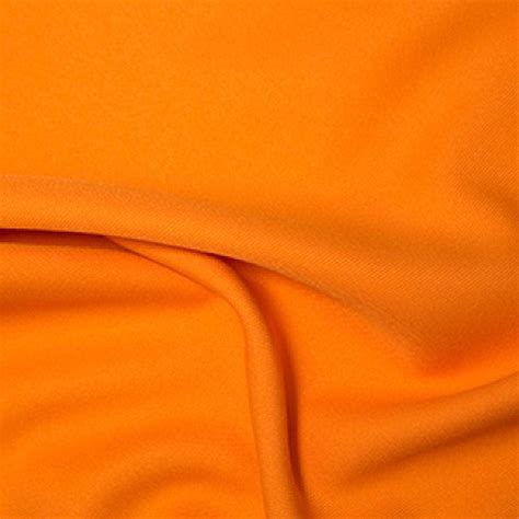 Orange Polyester Twill Plain Fabric 150cm 59 Wide Dressmaking Material