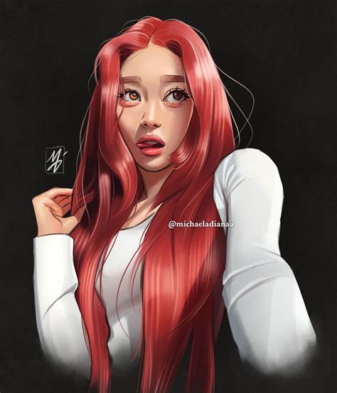 Red Haired Xiaoting ️ My Fanart Rkep1er