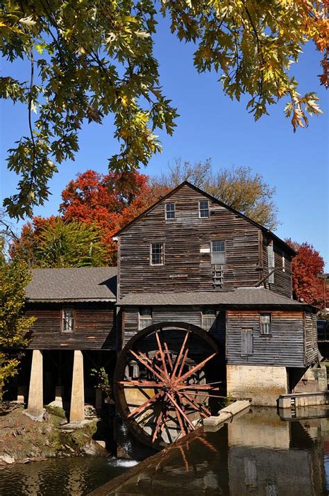 Autumn Day At The Old Mill Photograph By John Saunders Fine Art America