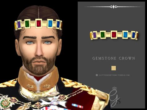 Gemstone Crown Glitterberry Sims Sims 4 Custom Content Sims 4 Men