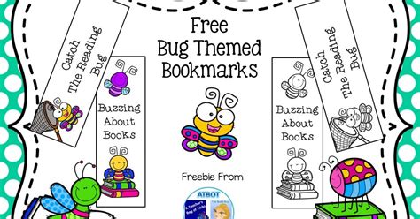 Classroom Freebies Too Buggy For Bookmarks