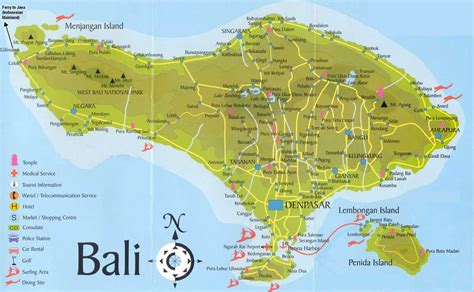 Carte De Bali Voyage Carte Plan