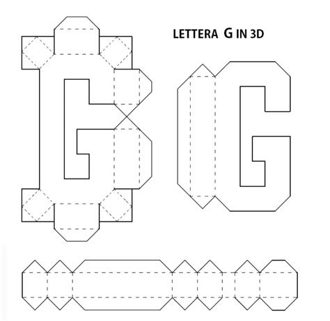 Letras Do Alfabeto 3d Com Molde Para Imprimir Como Fazer Artesanato