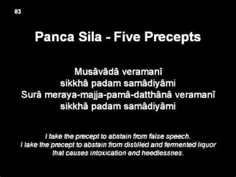 > buddhism the 5 precepts. Panca Sila - Five Precepts - YouTube