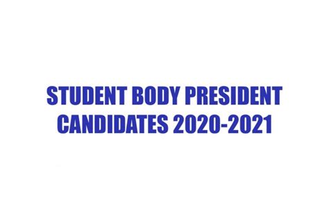 Get To Know Student Body President Candidates The World