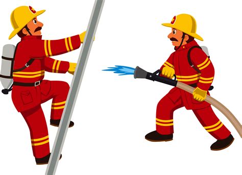 Download Hd Firefighter Cartoon Fire Department Clip Art Clipart