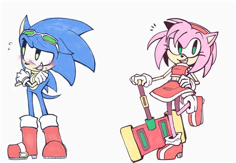 Roleswap Sonic And Amy By Kirbygirl20 On Deviantart