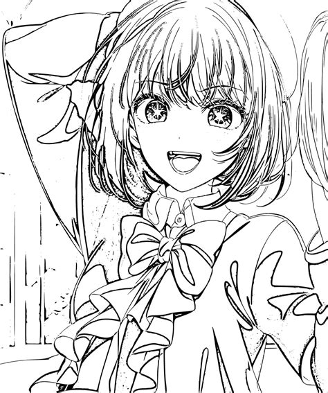 Kana Arima From Oshi No Ko Coloring Page Download Print Or Color