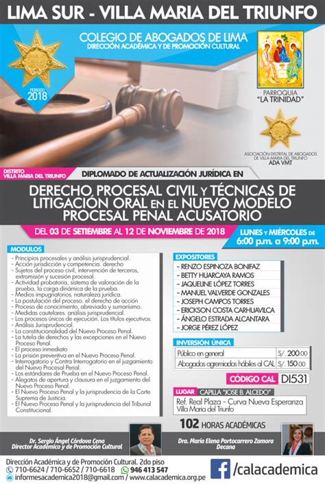 Diplomado De Actualización Jurídica En Derecho Procesal Civil Y