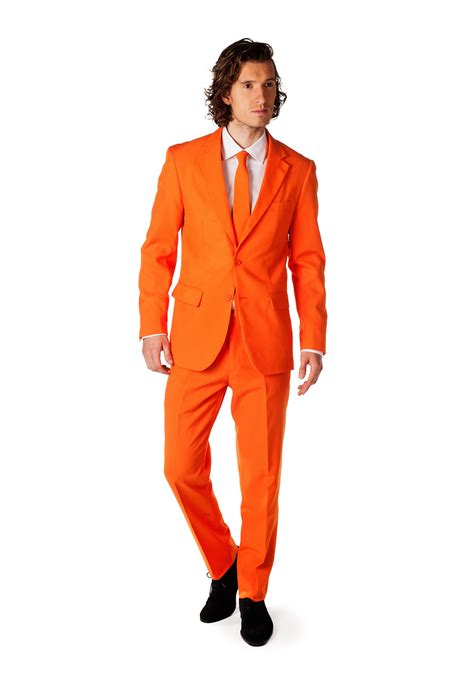 Mens Opposuits Orange Costume Suit