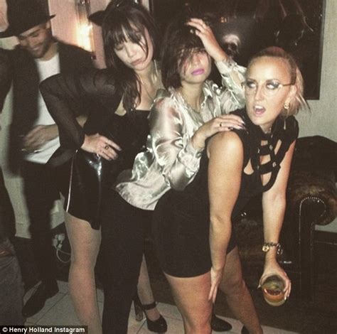 daisy lowe wears cleavage enhancing dress as she celebrates birthday with nick grimshaw daily