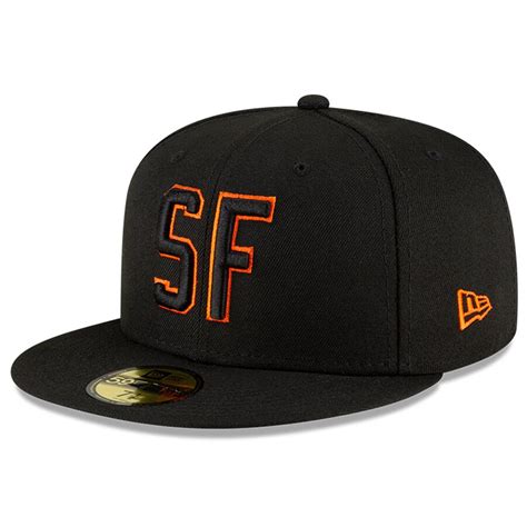 San Francisco Giants New Era Ligature 59fifty Fitted Hat Black