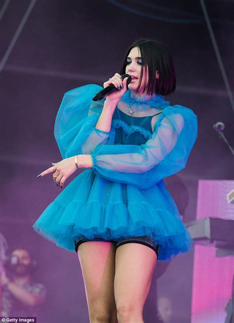 Dua Lipa Shows Off Her Envy Inducing Endless Legs In A Short Ribbon