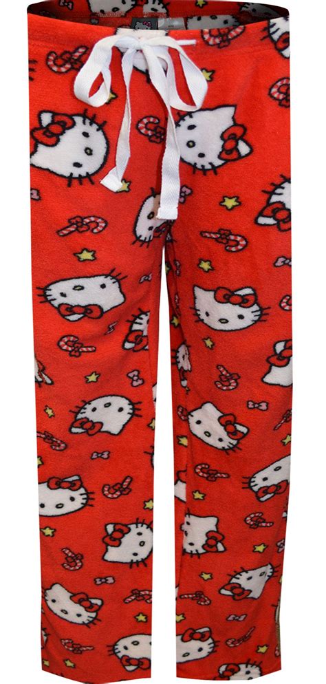 Hello Kitty Christmas Kitty Red Plush Lounge Pants Plush Lounge Pants Hello Kitty Christmas