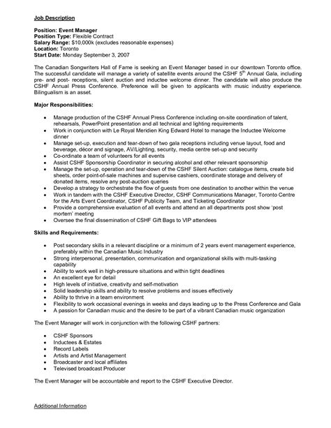 Event staff job description template. Venue Manager Job Description - Security Guards Companies
