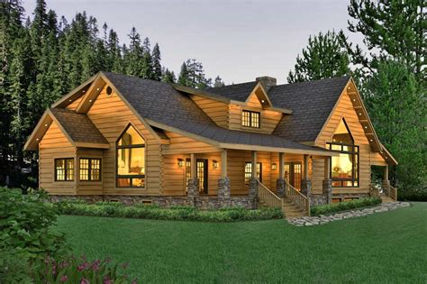 Pleasant Grove Log Home Plan By Timberhaven Log And Timber Homes