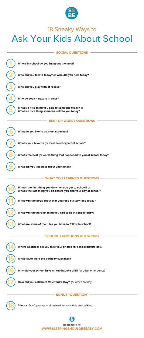 18 Sneaky But Effective Questions To Ask Kids About School