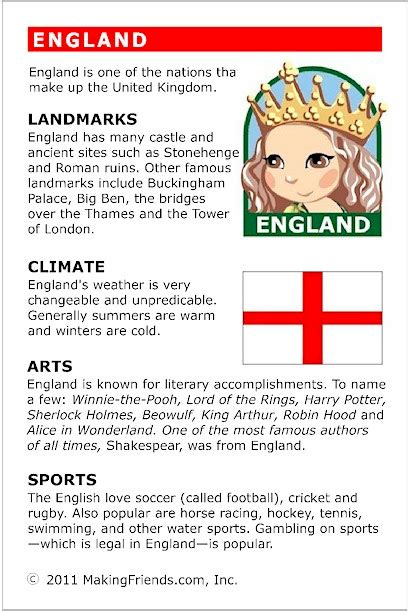 England 10 Fun Facts About England For Kids Teaching Resources