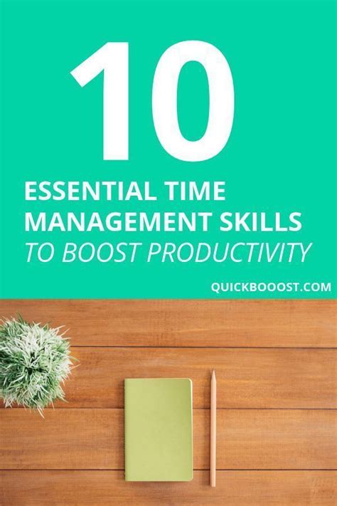 Time Management Skills 10 Essentials To Boost Your Productivity Time