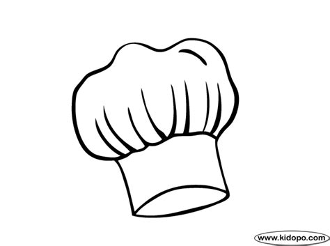 Chefs Hat Coloring Page