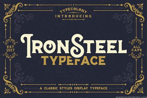 Iron Steel Font Free Download