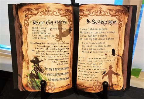 Defy Gravity And Scarecrow Spell Wicked The Musical Inspired Spell Book