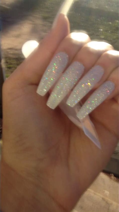Pin On Clear Glitter Nails