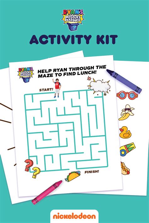 With gibson collins, ryan kaji, shion kaji, loann. Ryan's Mystery Playdate Activity Kit | Nickelodeon Parents