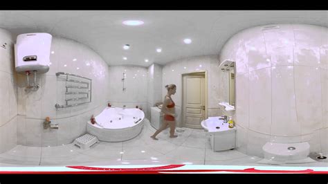 360 Video VR Girl Natasha In The Bathroom Video Girl For Oculus Rift